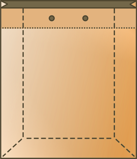 Пакеты с квадратным дном и картонной вставкой  без ручек_рис 1